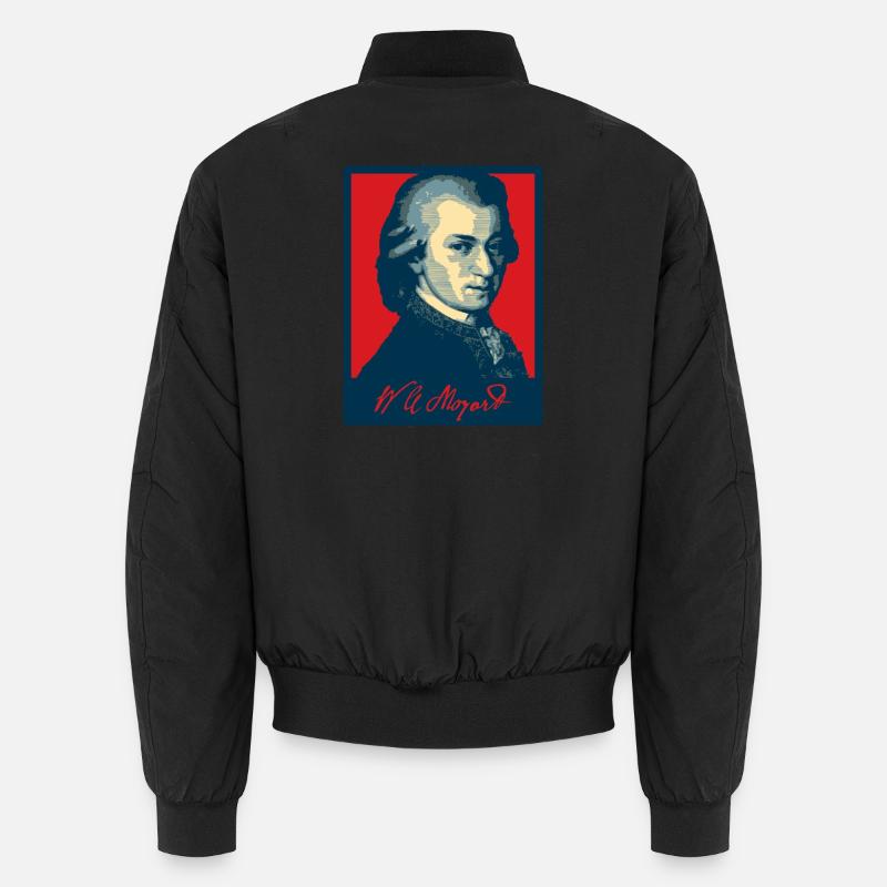 Wolfgang Amadeus Mozart - Unisex Bomber Jacket - black