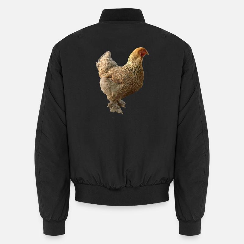 Huhn - Unisex Bomberjacke - Schwarz