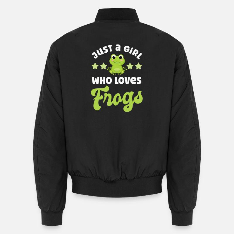 Frosch Frösche Unisex Bomberjacke