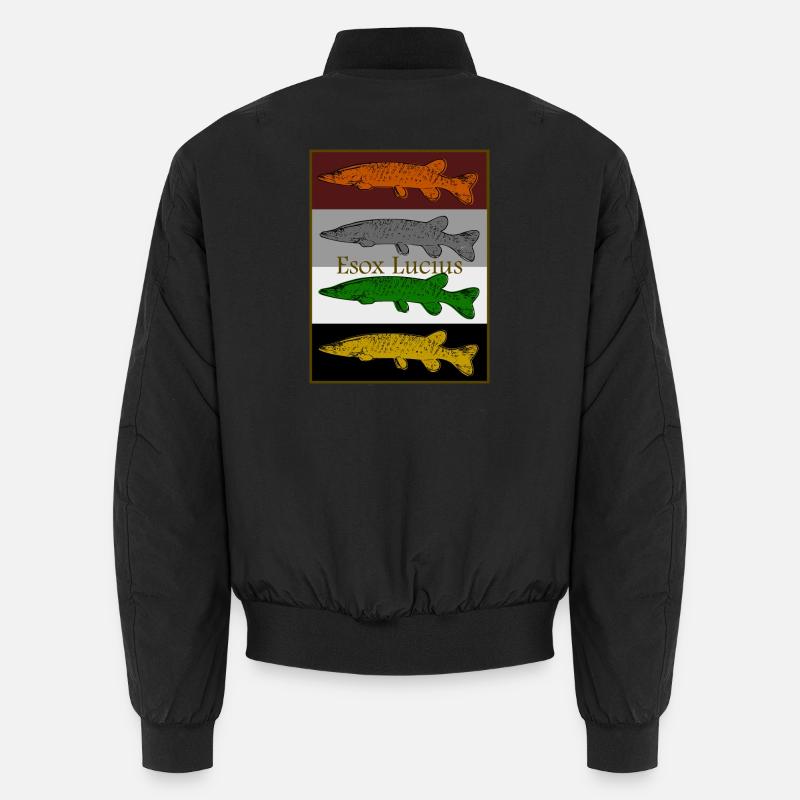 Buntes Hecht Design Unisex Bomberjacke