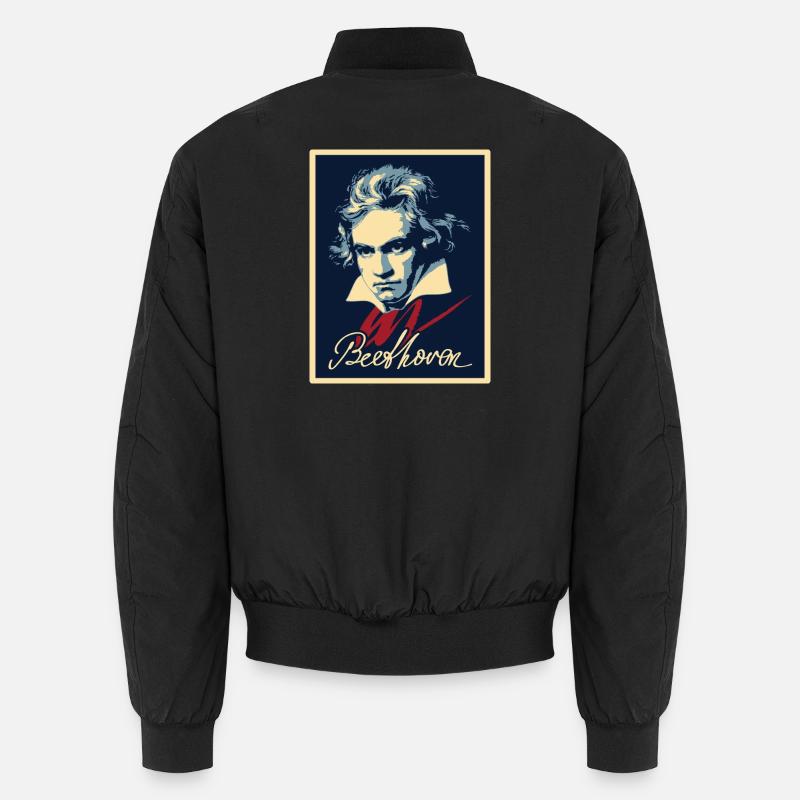 Beethoven - Unisex Bomberjacke - Schwarz