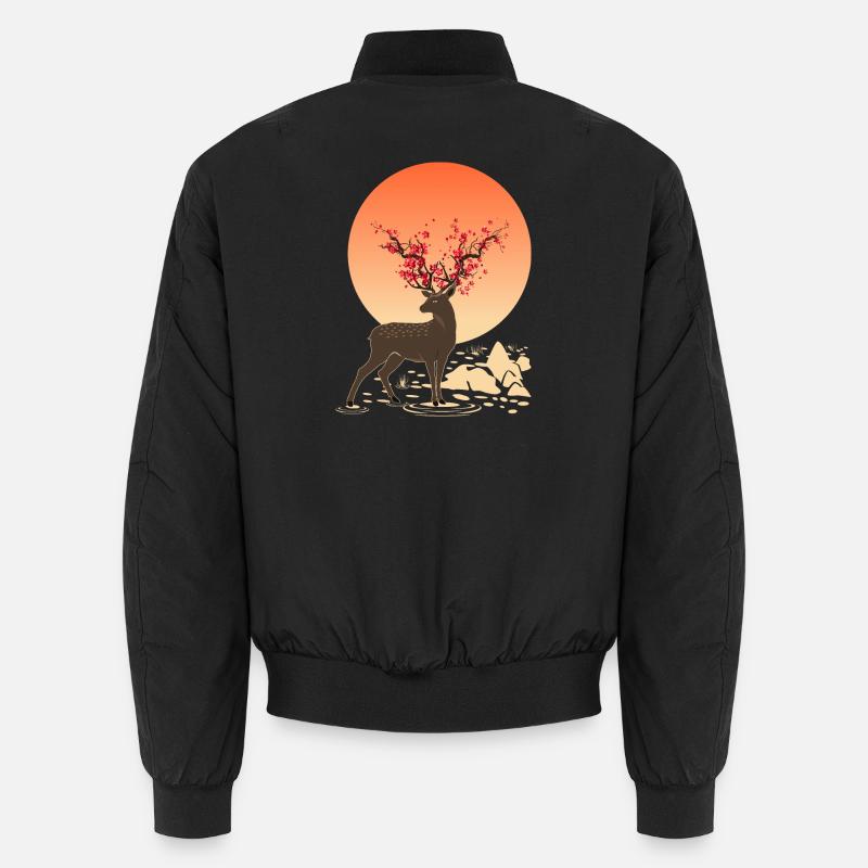 Deer Spirit | Protect Sika Deer Unisex Bomber Jacket