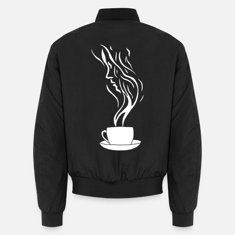 Coffee and the human face Unisex Bomber Jacket