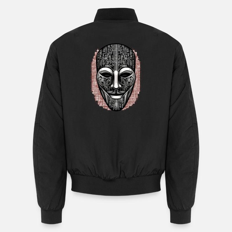 Anonymous Hacker Maske Unisex Bomberjacke