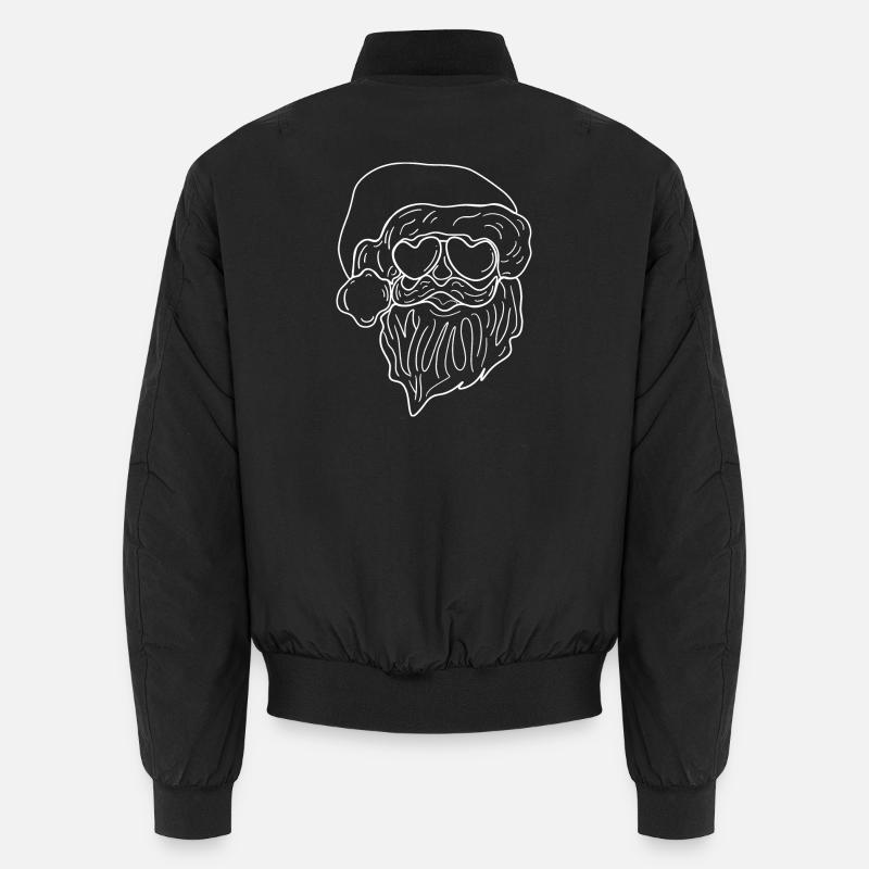 Cool Santa - Unisex Bomberjacke - Schwarz