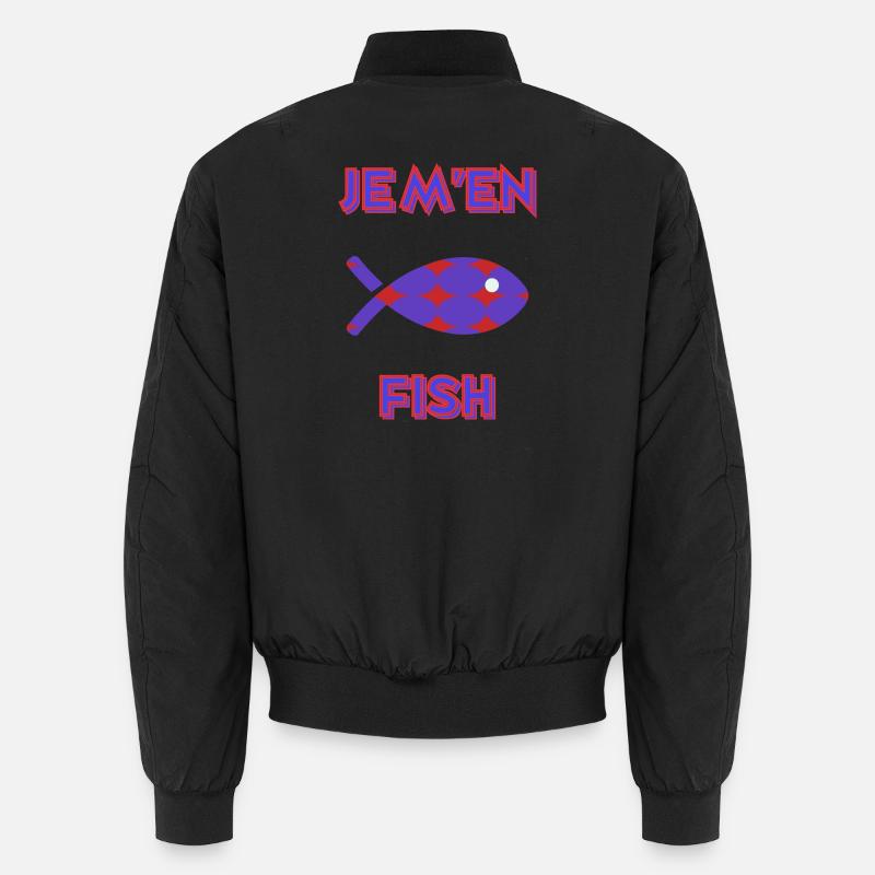 FISH. HUMOR. FISH Unisex Bomber Jacket