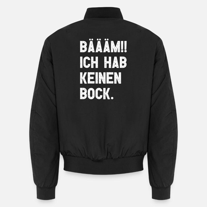 BÄÄM!! Kein Bock - Unisex Bomberjacke - Schwarz