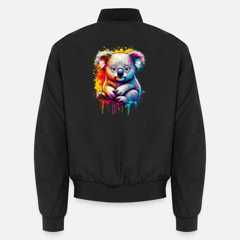 Koala - Unisex Bomber Jacket - black