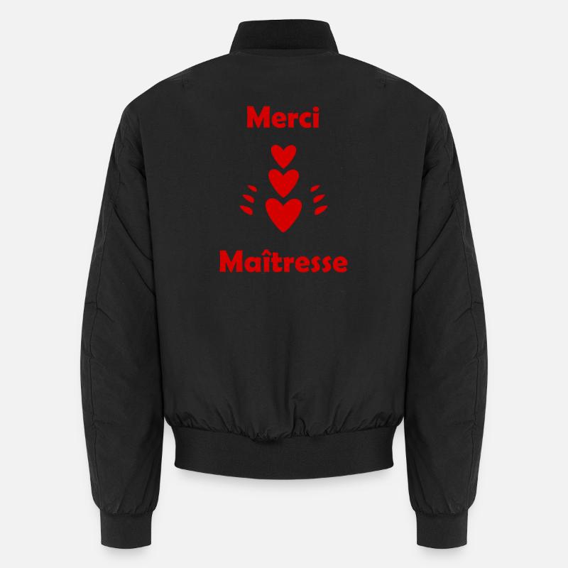 MERCI MAÎTRESSE - Bomber unisexe - noir