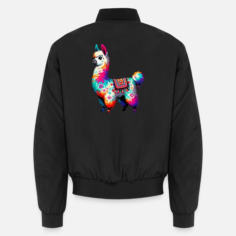 Alpaca - Unisex Bomber Jacket - black