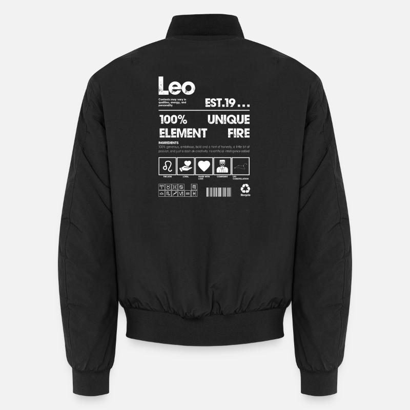 Löwe Sternzeichen Unisex Bomberjacke