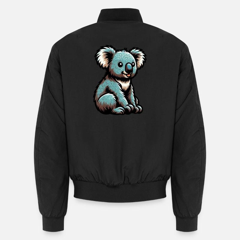 Koala - Unisex Bomberjacke - Schwarz