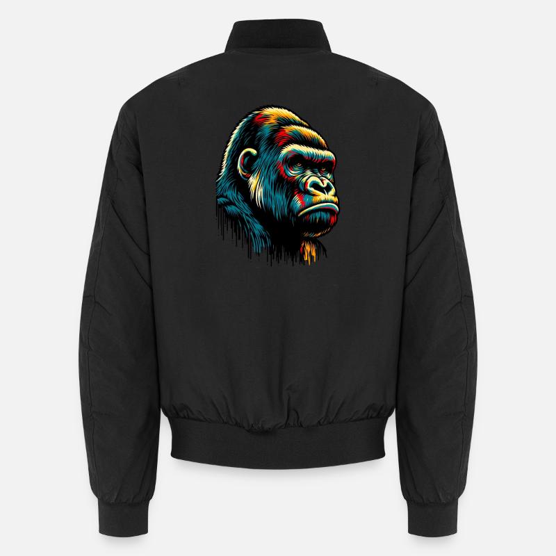 Gorilla - Unisex Bomberjacke - Schwarz
