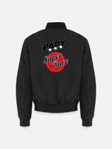 Papy super rare - Bomber unisexe - noir