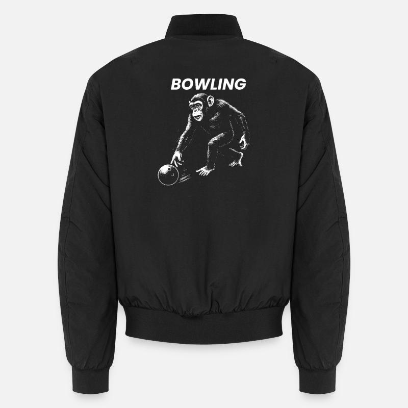 Cadeau Monkey Bowling Bomber unisexe