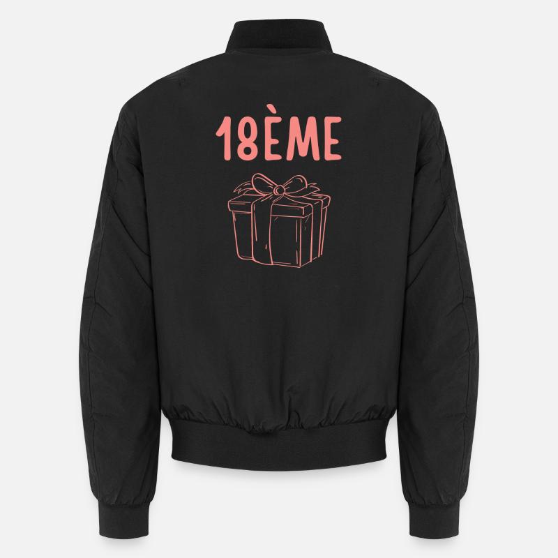 18-jähriges Jubiläumsdesign mit schlankem Geschenk Unisex Bomberjacke