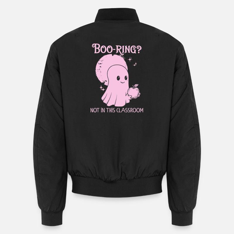 Funny Teacher Skeleton Halloween Classroom Unisex Bomberjacke