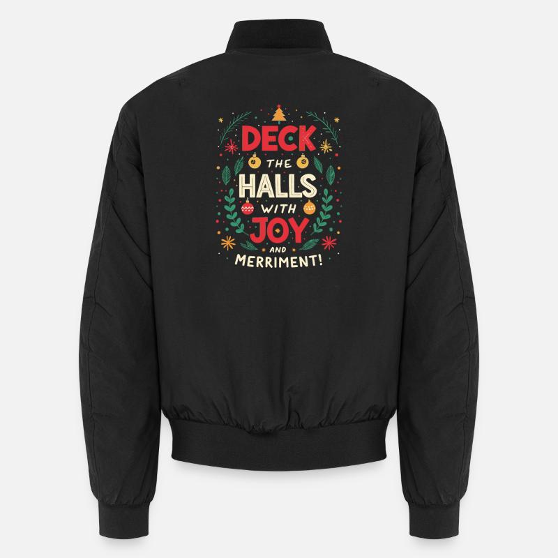 Deck the Halls with Joy Unisex Bomber Jacket