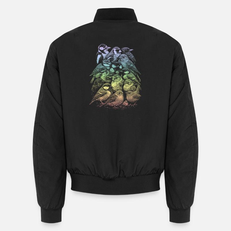 Garden bird - Unisex Bomber Jacket - black