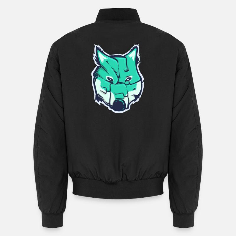 Wolf-Sheep, a drawn word Unisex Bomber Jacket