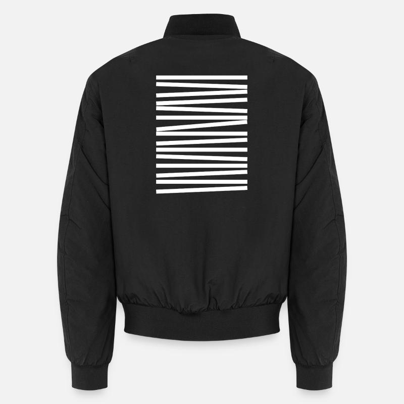Geometric Diagonal lines design Unisex Bomber Jacket
