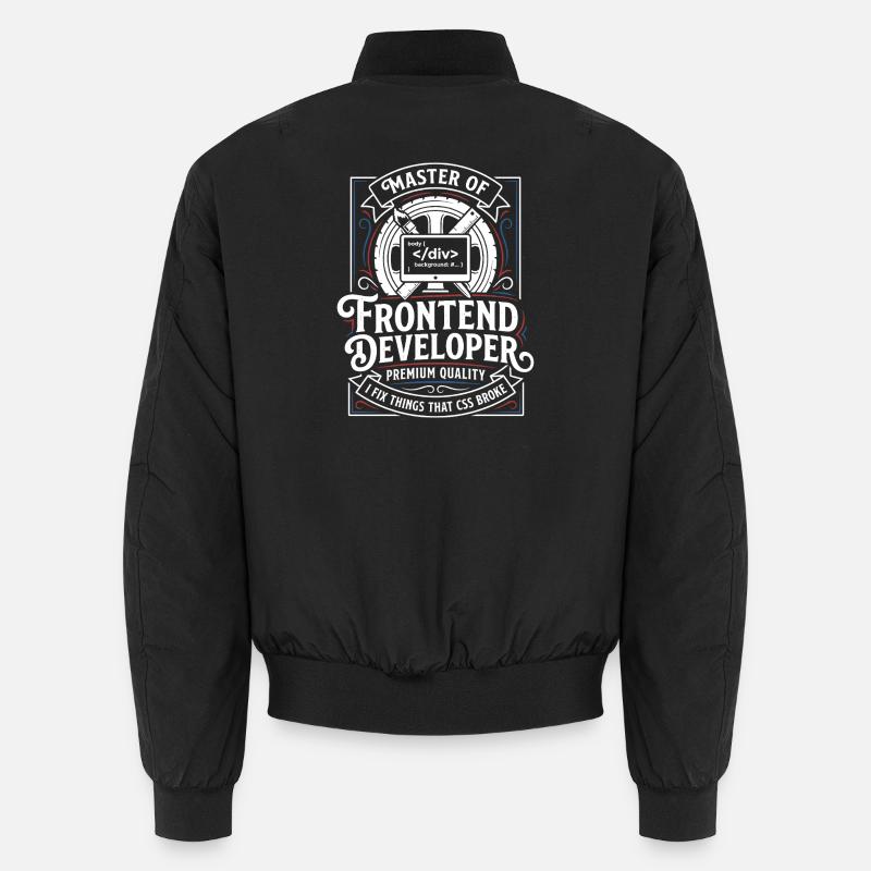 Frontend Meister: CSS HTML Kunst Unisex Bomberjacke