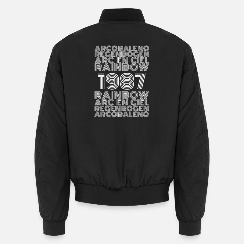 Rainbow 1987 - Bomber unisexe - noir