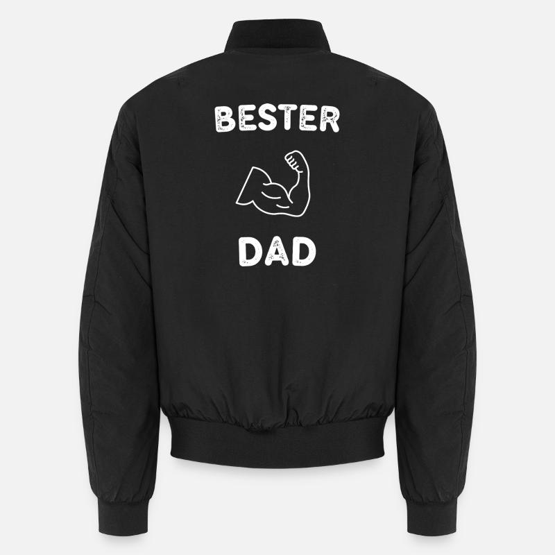 Best Dad - Unisex Bomber Jacket - black