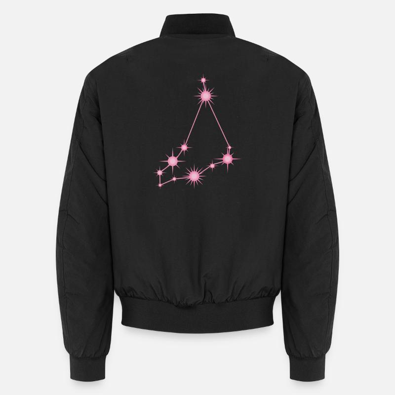 Constellation de l’Étoile du Capricorne Rose Pastel Bomber unisexe