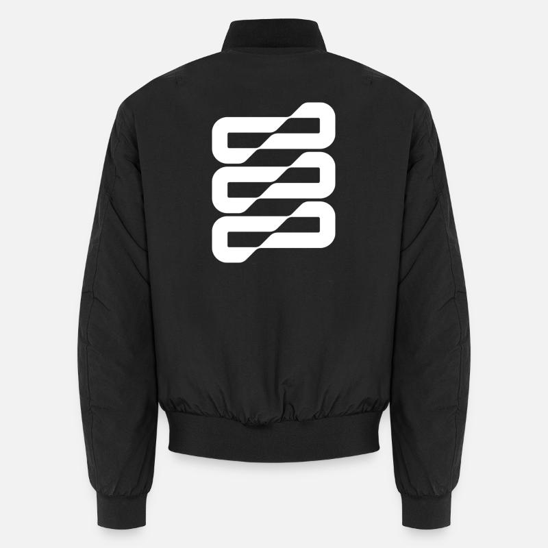 Flowwave Stripes Abstract Unisex Bomber Jacket