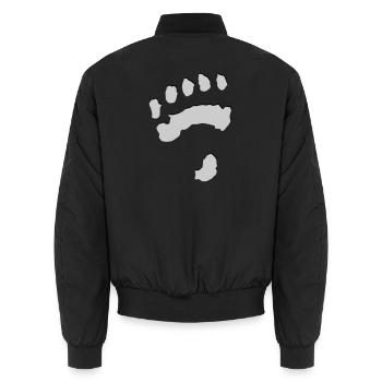 Eisbärtatze - Unisex Bomberjacke - Schwarz - Hinten - AI Model Male 185 light (185cm)