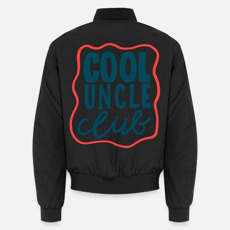 Cool Uncle Club - Cooles Statement - Unisex Bomberjacke - Schwarz