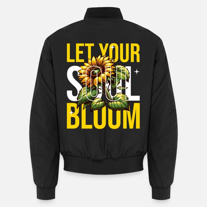 Lass deine Seele blühen Unisex Bomberjacke