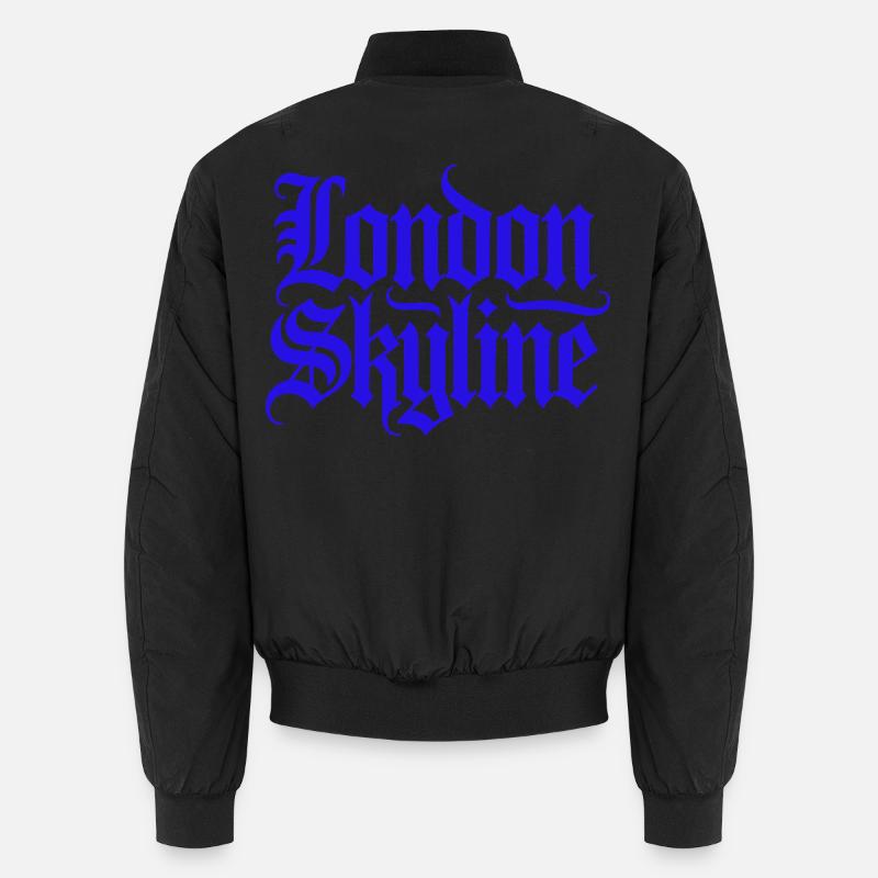 London Skyline - Unisex Bomber Jacket - black