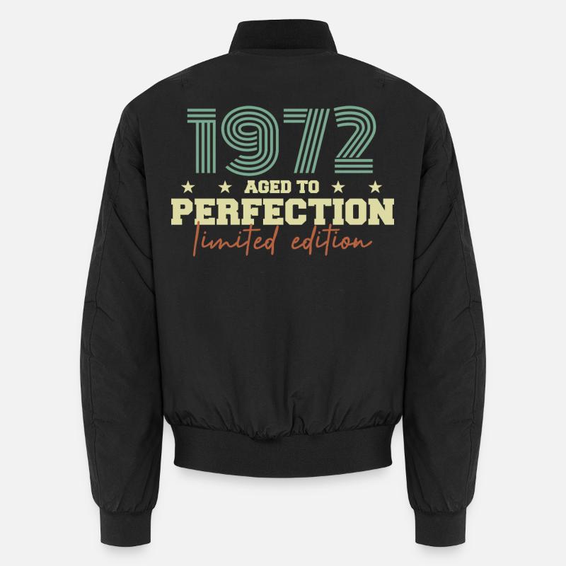 1972 - Unisex Bomber Jacket - black