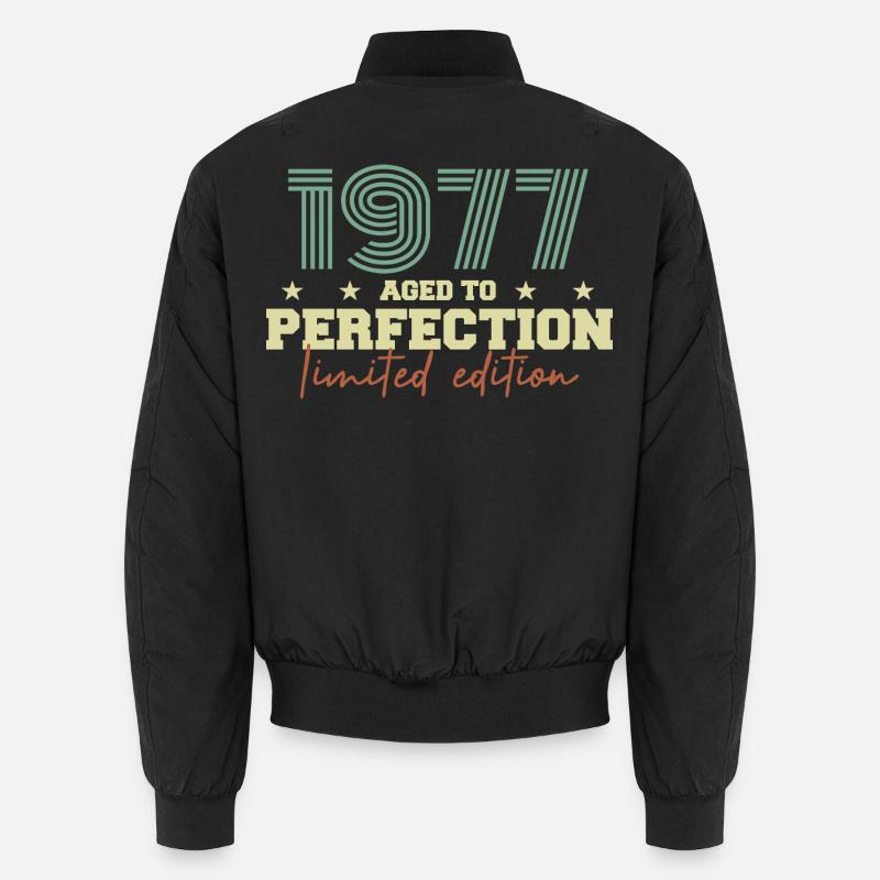 1977 - Unisex Bomberjacke - Schwarz