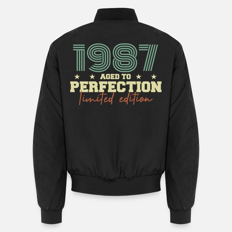 1987 - Unisex Bomber Jacket - black