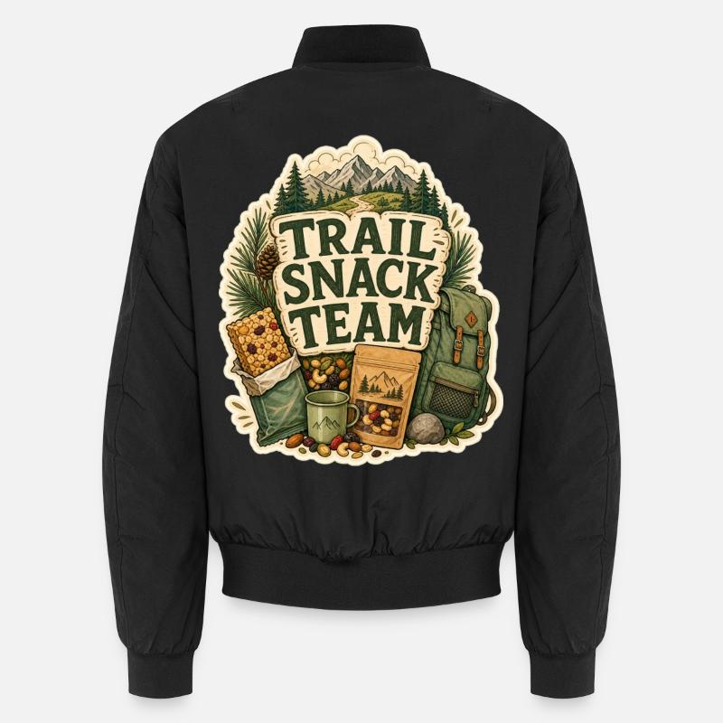 TRAIL SNACK TEAM Snacks - Unisex Bomber Jacket - black
