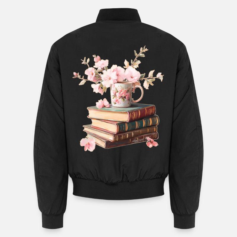Stack of books Unisex Bomber Jacket