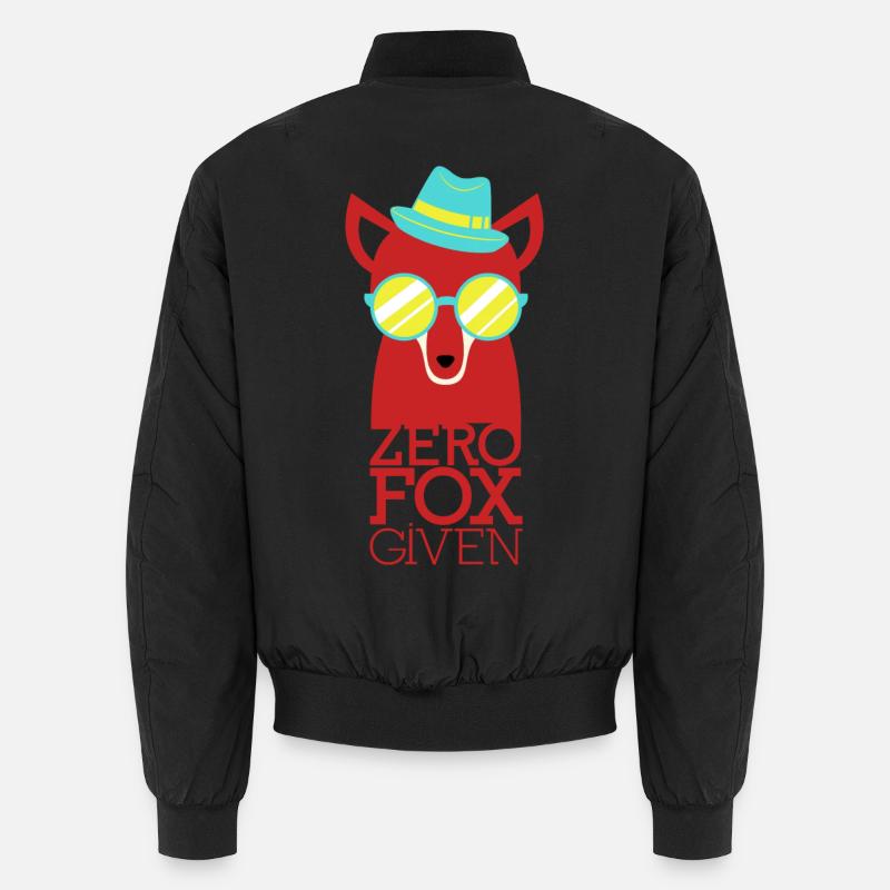 Cool fox - Unisex Bomber Jacket - black