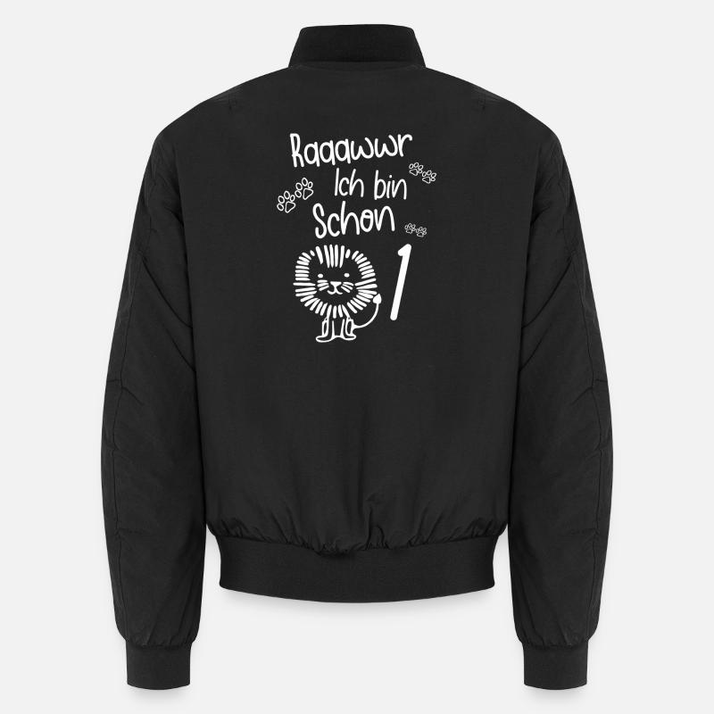 Raaawwr Ich Bin Schon 1 - Unisex Bomberjacke - Schwarz
