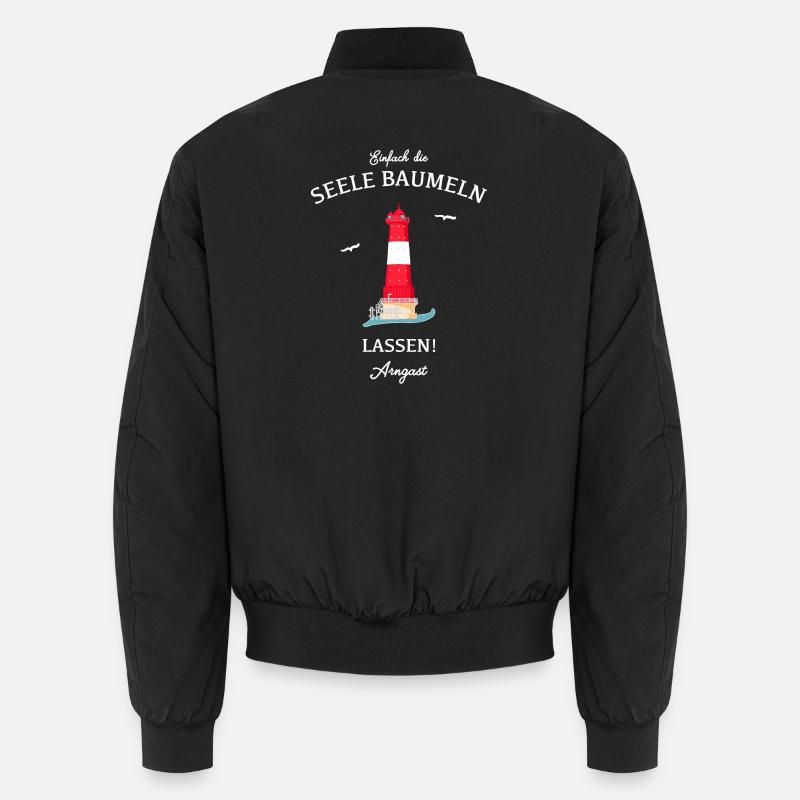 Leuchtturm Arngast, Wilhelmshaven, Deutsche Bucht Unisex Bomberjacke