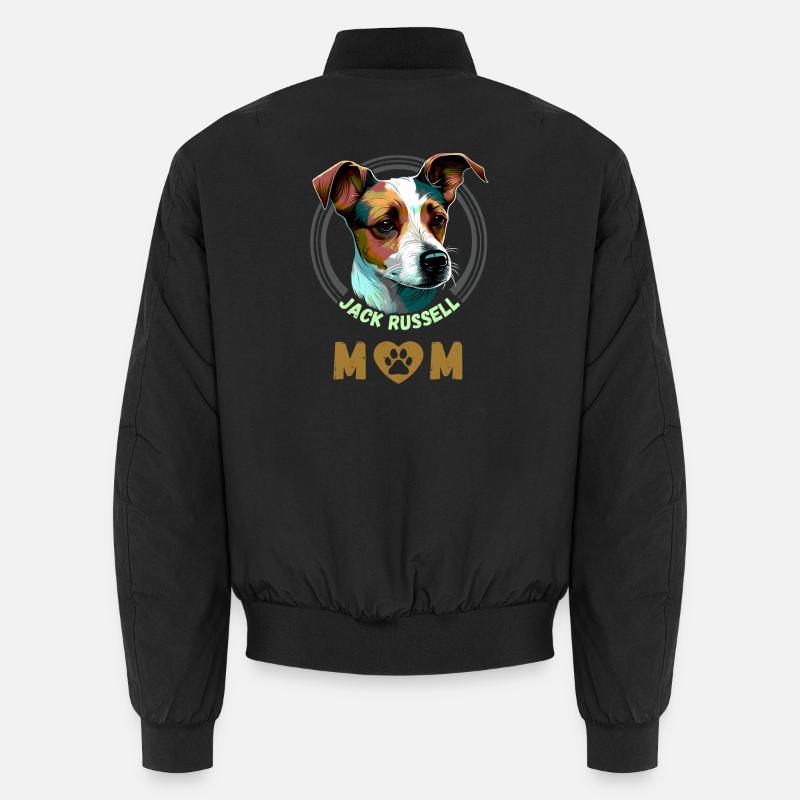 Jack Russell Mom - Unisex Bomberjacke - Schwarz
