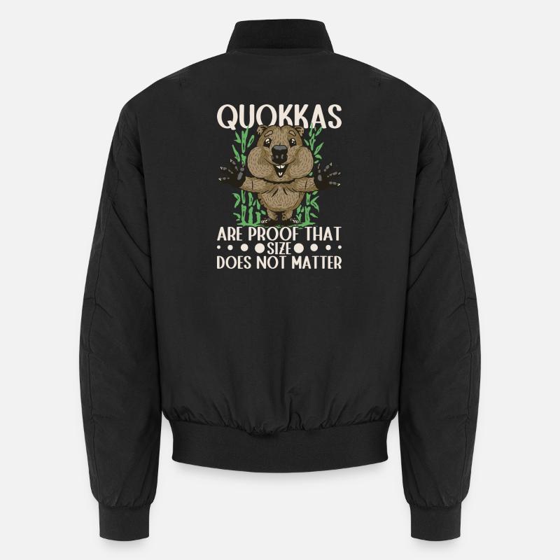 Quokkas are proof - Unisex Bomber Jacket - black