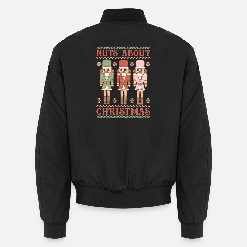 Hässlicher Weihnachtspullover - Unisex Bomberjacke - Schwarz