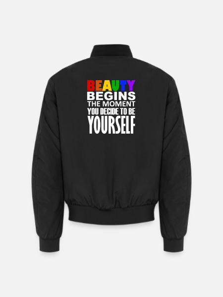 LGBTQIA+ - Unisex Bomber Jacket - black
