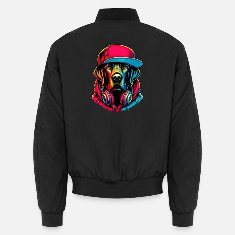 Hund - Unisex Bomberjacke - Schwarz