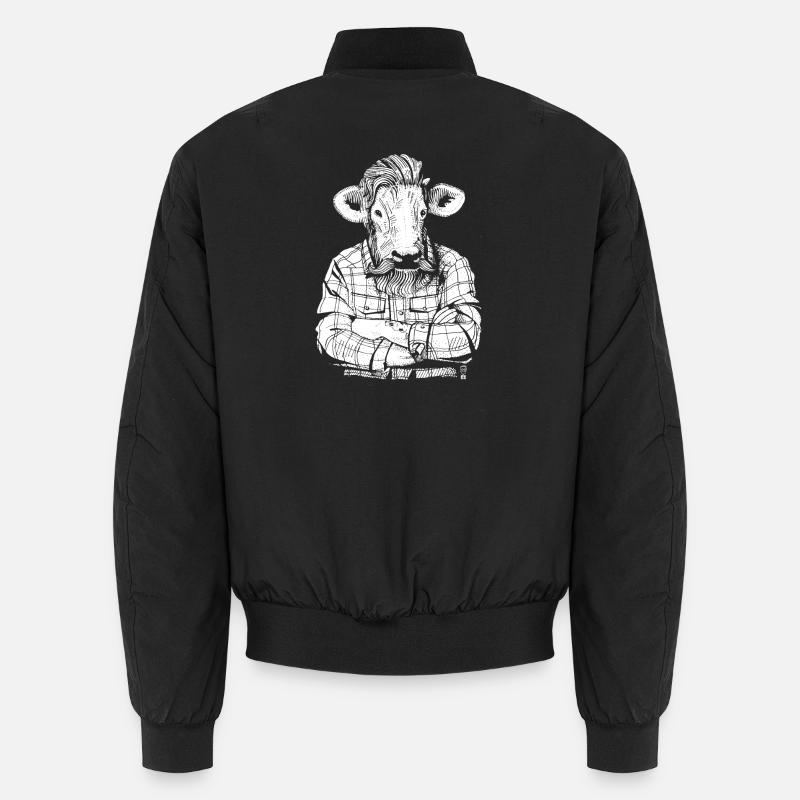 Mister Beef (white version) Unisex Bomber Jacket