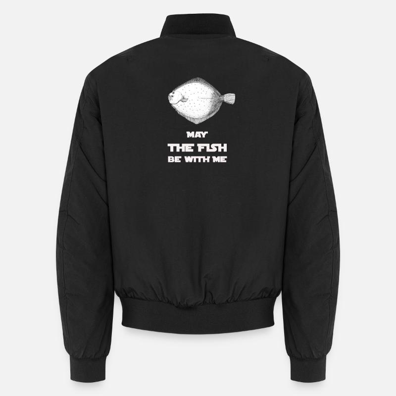 MayThe Fish Be With Me - Unisex Bomber Jacket - black