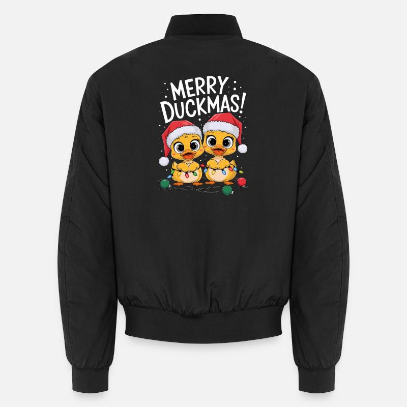 Ente Weihnachtspullover Enten Weihnachten Duckmas Unisex Bomberjacke